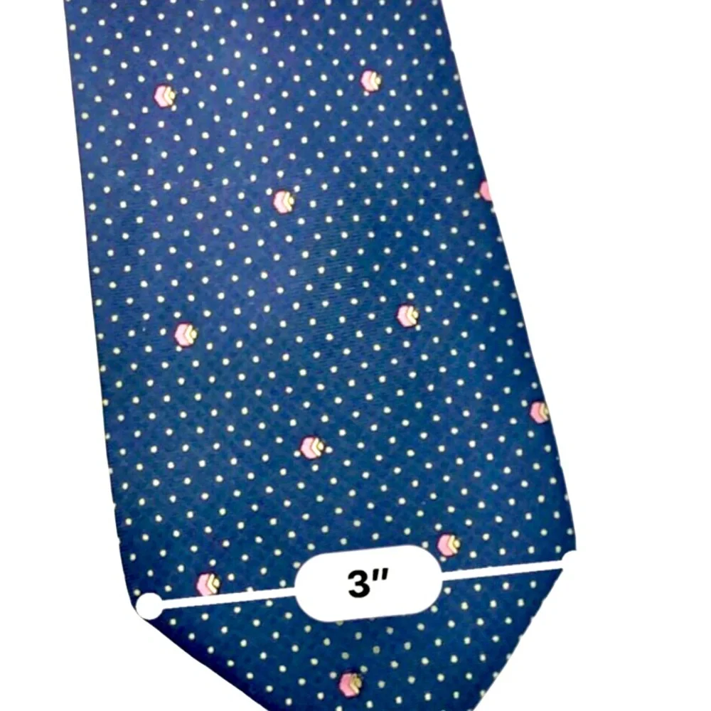 Etienne Aigner Dark Blue Pure Silk Tie